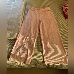 H&M Pink Baggy Low Jeans